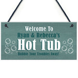 Hot Tub Personalised Plaques Novelty Home Decor Gifts Garden