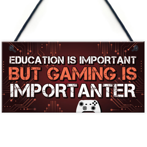 Funny Gaming Sign Xbox Inspired Novelty Christmas Gift For Son