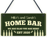 PERSONALISED Any Name Home Bar Signs And Plaque Novelty Gift