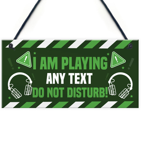 DO NOT DISTURB Gaming Sign For Boys Bedroom Gaming Wall Art