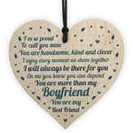 Boyfriend Relationship Gifts Wooden Heart Keepsake Gift For Him