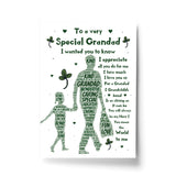 Grandad Gift Grandad Poem Print Grandad Birthday Christmas Gift