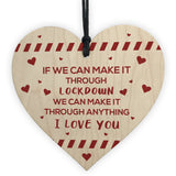 Funny Post Lockdown Anniversary Gifts Wooden Heart Gifts