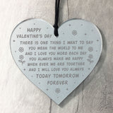 Valentines Day Gift Engraved Heart For Husband Wife Boyfriend