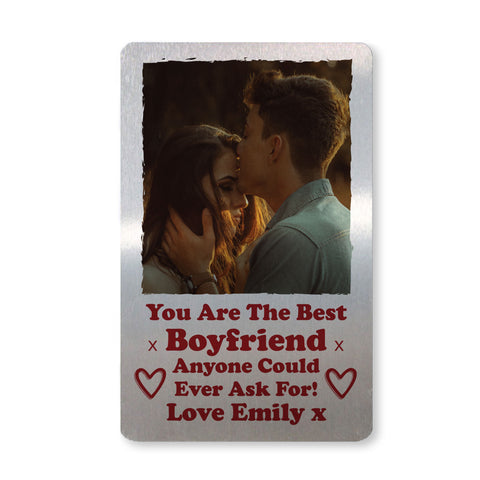 Personalised Photo Gift For Boyfriend Card Valentine Anniversary