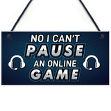 Funny Gamer Gift Gaming Sign For Boys Bedroom Man Cave Gift