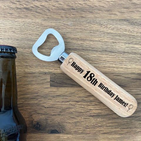 Personalised Birthday Bottle Opener 18th 21st 30th 50th Birthday