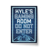 NEON EFFECT A4 Gaming Print For Bedroom Mancave Games Room