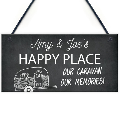Personalised Caravan Decor Sign Novelty Caravan Lover Birthday