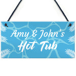 Personalised Hot Tub Plaques Novelty Hot Tub Accessories Garden