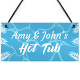 Personalised Hot Tub Plaques Novelty Hot Tub Accessories Garden