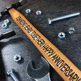 Personalised 3rd Anniversary Gift For Him Engraved Hammer