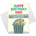 Funny Birthday Card For Dad Lockdown Theme Novelty Card