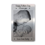 Novelty 1st Fathers Day Gift For Dad Metal Wallet Card