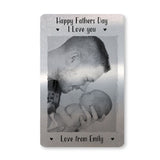 Novelty 1st Fathers Day Gift For Dad Metal Wallet Card