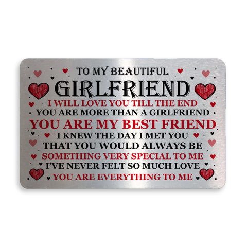 Beautiful Girlfriend Gift For Valentines Day Anniversary Card