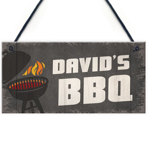 PERSONALISED BBQ Signs And Plaques Garden Decor Barbecue