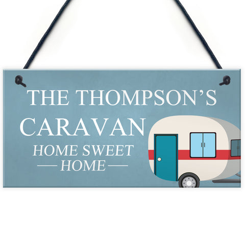 Hanging Sign For Caravan Personalised Home Decor Gift