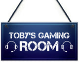 Personalised Boys Gaming Bedroom Sign Christmas Gamer Gifts