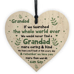 Grandad Gifts For Birthday Christmas Wood Heart Grandad Novelty