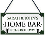 PERSONALISED Home Bar Hanging Sign Garden Plaque Man Cave