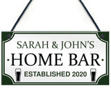 PERSONALISED Home Bar Hanging Sign Garden Plaque Man Cave