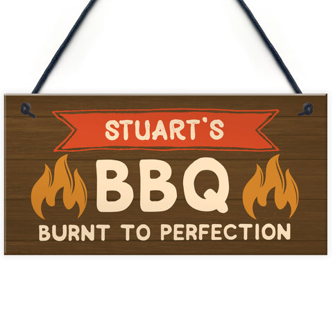 Personalised Garden Plaque Funny BBQ Sign Man Cave Shed Sign