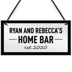 HOME BAR Sign PERSONALISED Man Cave Bar Sign Any Name Gift