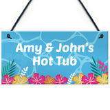 Novelty Hot Tub Accessories PERSONALISED Hot Tub Plaque Decor