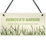 Novelty Garden Plaques Funny Quarantine Lockdown Garden Gifts