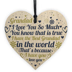 Grandad Gifts Fathers Day Gift For Him Heart Grandad Birthday