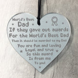 Best Dad Gift For Fathers Day Mirror Acrylic Heart Dad Gift