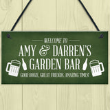 Novelty Garden Bar Sign Personalised Home Bar Shed Sign Alcohol