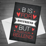 Funny Anniversary Valentines Day Card For Boyfriend Rude Card