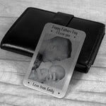 Novelty 1st Fathers Day Gift For Dad Metal Wallet Card