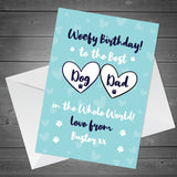 PERSONALISED Birthday Card For Dad Novelty Funny Dog Dad