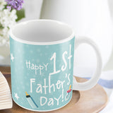 First 1st Fathers Day Mug Novelty Gift Idea For New Dad Newborn