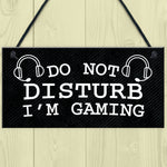 Gaming Do Not Disturb Sign Plaque Boys Bedroom Sign Gamer Gift