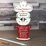 Valentines Day Gift For Boyfriend Best Friend Wood Flower Gift