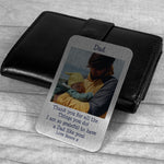 Novelty Thank You Gift For Dad Personalised Wallet Insert