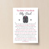 Father of the Bride Personalised Print Wedding Gift Poem Gift