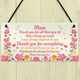 Special Mum Gift From Son Daughter Hanging Plaque Gift For Mum