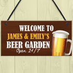 Man Cave Bar Pub Sign Personalised Beer Garden Plaque Alcohol