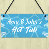 Personalised Hot Tub Plaques Novelty Hot Tub Accessories Garden