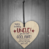 Cool Funny Happy Birthday Heart Uncle Gifts For Him Man Family