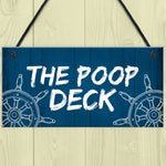 Funny Nautical Theme Sign For Bathroom Toilet Loo Beach Theme