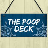 Funny Nautical Theme Sign For Bathroom Toilet Loo Beach Theme