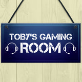 Personalised Boys Gaming Bedroom Sign Christmas Gamer Gifts