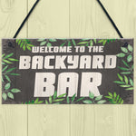 Novelty Backyard Bar Hanging Signs And Plaques Garden Decor