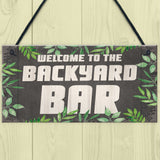 Novelty Backyard Bar Hanging Signs And Plaques Garden Decor